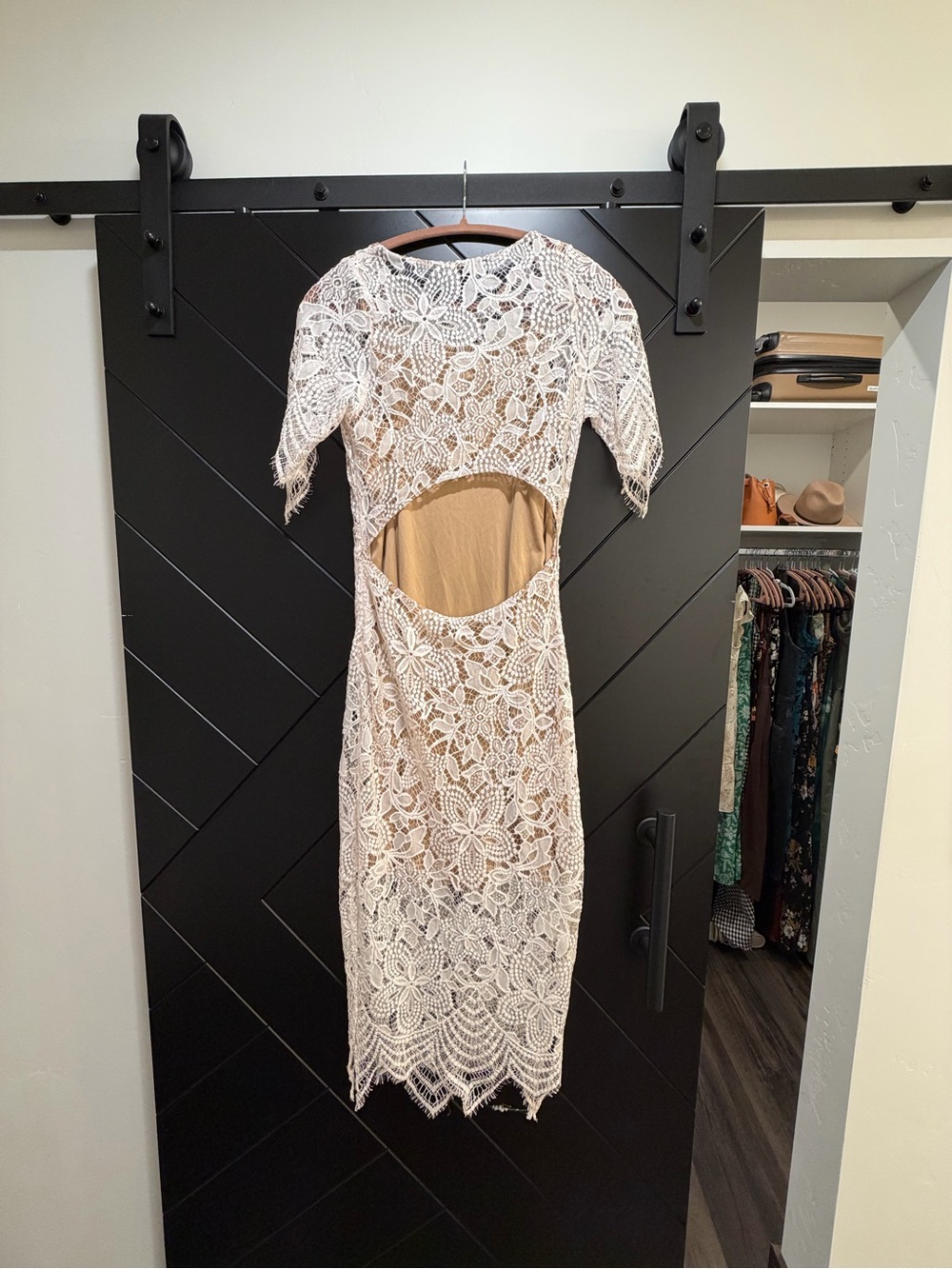 For Love And Lemons White Floral Lace Midi Dress - Picture 8 of 8